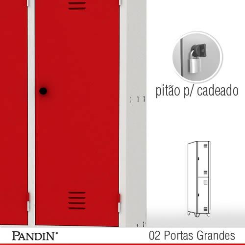 Roupeiro de Aço 2 portas GPD26CP - FOTO 1