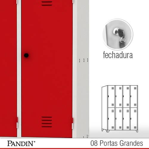 Roupeiro de Aço 8 portas GFD26CC - FOTO 1