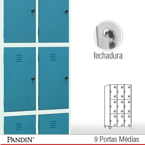 Roupeiro de aço 9 portas MFD26CC - FOTO 1