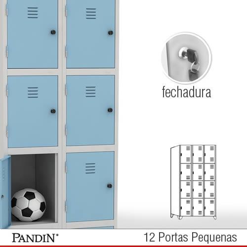Roupeiro de aço 12 portas PFD26CC - FOTO 1
