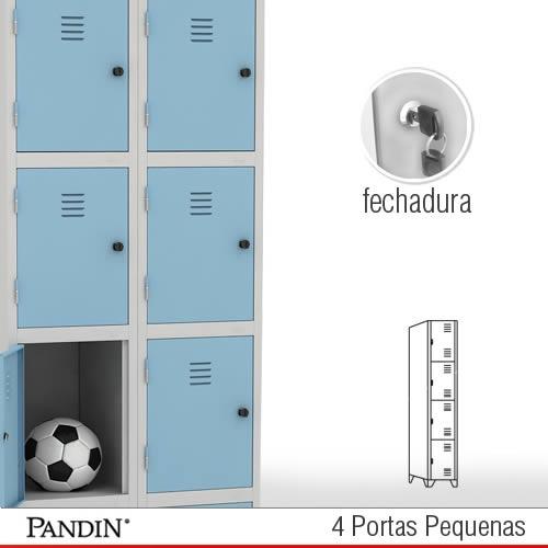 Roupeiro de aço 4 portas PFD26CC - FOTO 1