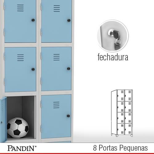 Armário Roupeiro De Aço 8 Portas Pequenas Para Vestiário Roupeiro De Aco 8 Portas Pfd26cc Beni Aco