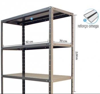 6 prateleiras 30cm 2620CS