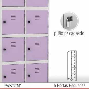Roupeiro de aço 5 portas PD26C5C