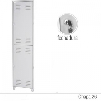 Roupeiro de aço 2 portas FM26I Foto Roupeiro de aço 2 portas FM26I