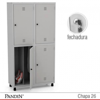 Foto Roupeiro de aço 4 portas FD26I