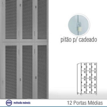 Roupeiro de aço 12 portas MPM26T