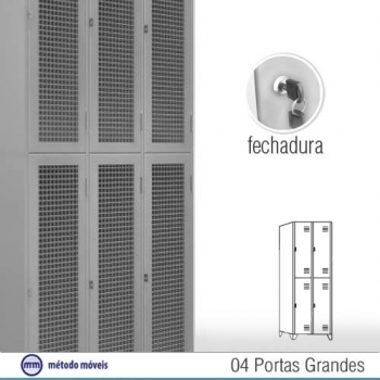 Roupeiro de aço 4 portas GFM22T