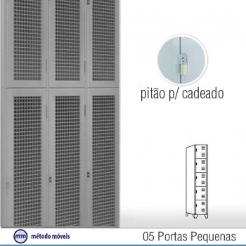 Roupeiro de aço 5 portas PM26T