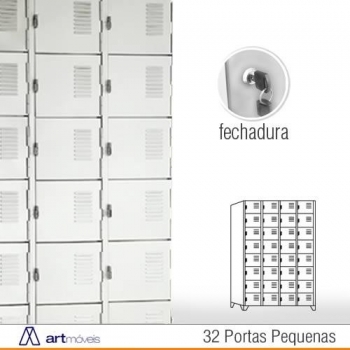 Roupeiro de aço 32 portas PF26C