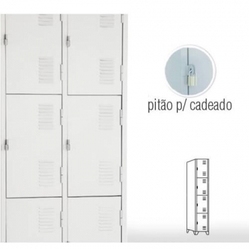 Roupeiro de aço 4 portas MPM22C