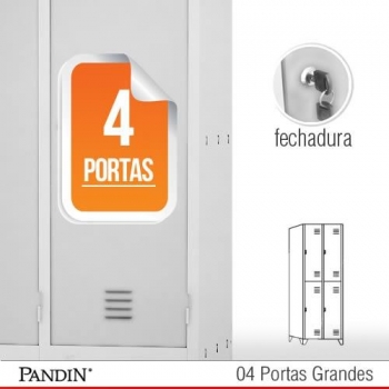 Roupeiro de Aço 4 portas GFD26C