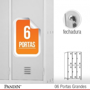 Roupeiro de Aço 6 portas GFD26C