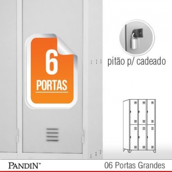 Roupeiro de Aço 6 portas GPD26C