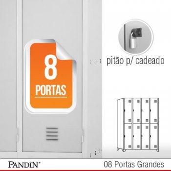 Roupeiro de Aço 8 portas GPD26C
