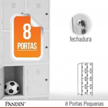 Roupeiro de aço Pandin 8 portas PFD26C